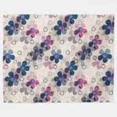 Couverture Polaire Enfants Abstraits mignon dessin animé fleurs fleur (Devant (Horizontal))