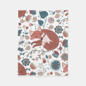 Couverture Polaire Enfants Boho Style Fox Fleece Blanket (Devant)