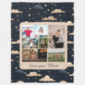 Couverture Polaire Enfants célestes Photos multiples Monogramme (Devant)