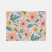 Couverture Polaire Enfants Cute Ladybug Polka dot Daisy Flower Motif (Devant (Horizontal))