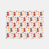 Couverture Polaire Enfants de camion-feu (Devant (Horizontal))