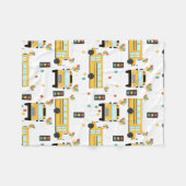 Couverture Polaire Enfants de la fête des autobus scolaires (Devant (Horizontal))