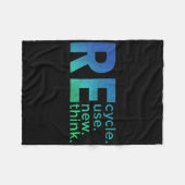 Couverture Polaire Enfants De l'environnement Activisme - Recycler Ré (Devant (Horizontal))