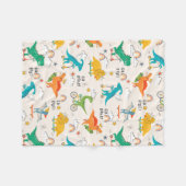 Couverture Polaire Enfants Dinosaur Motif voyageur (Devant (Horizontal))
