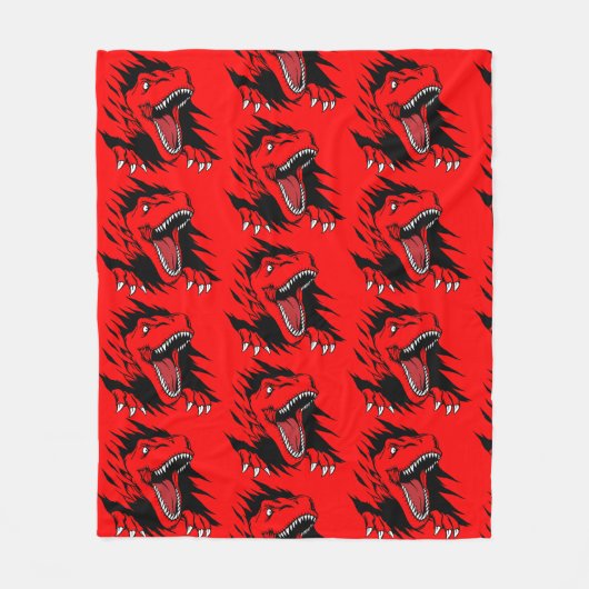 Couverture Polaire Enfants dinosaures (Devant)