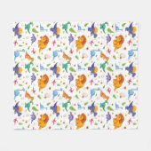 Couverture Polaire Enfants Dinosaures Et Oeufs (Devant (Horizontal))