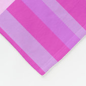Couverture Polaire Enfants filles nommé pony rose violet rayures vive (Coin)