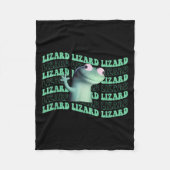 Couverture Polaire Enfants Funny Weirdcore animal Super Lizard Lizard (Devant)