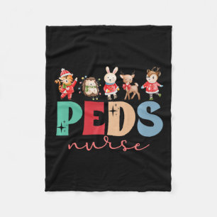 Couverture Polaire Enfants Infirmière Noël Infirmière pédiatrique Noë