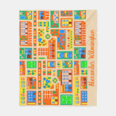 Couverture Polaire Enfants Jouer Ville (Devant)