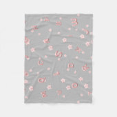 Couverture Polaire Enfants mignons ABC Alphabet flower Enfants B2S (Devant)