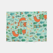 Couverture Polaire Enfants sans soudure avec de jeunes renards. Enfan (Devant (Horizontal))