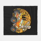Couverture Polaire Enfants Skeleton équitation Monster Camion Hallowe (Devant (Horizontal))