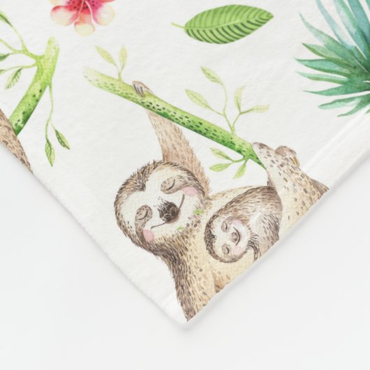 Couverture Polaire Enfants Sleepy Time Sloth (Coin)