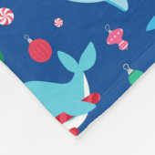 Couverture Polaire Enfants sous la mer Noël requin Narwhal (Coin)