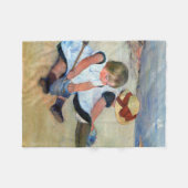 Couverture Polaire Enfants sur la plage, Cassatt (Devant (Horizontal))