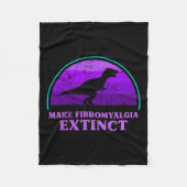 Couverture Polaire Enfants T Rex Dino Faire Fibromyalgie Distincts (Devant)