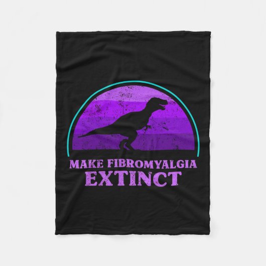 Couverture Polaire Enfants T Rex Dino Faire Fibromyalgie Distincts (Devant)