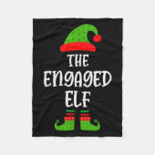 Couverture Polaire Engaged Elf Family Matching Christmas Engagement (Devant)