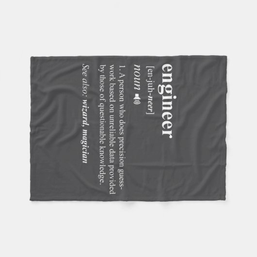 Couverture Polaire Engineer Definition Funny Engineering Mechanical C (Devant (Horizontal))