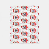Couverture Polaire English Bulldog Dog Breed Christmas (Devant)