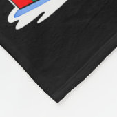 Couverture Polaire English Bulldog Dog Tree Christmas Lights Funny Xm (Coin)