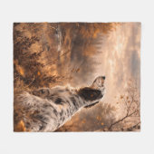 Couverture Polaire English Setter (Devant (Horizontal))