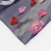 Couverture Polaire English Setter Dog Valentine's Day  (Coin)