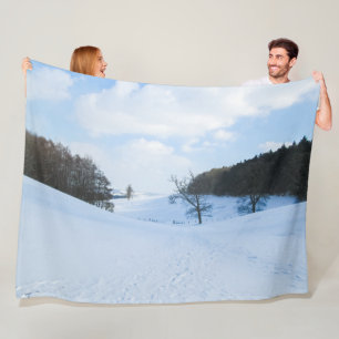 Couverture Polaire English Snow Valley - Personnalisé