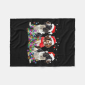 Couverture Polaire English Springer Spaniel Dog Christmas Matching Fa (Devant (Horizontal))