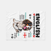 Couverture Polaire English Springer Spaniel Owner Funny Dog Lover  (Devant (Horizontal))