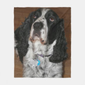 Couverture Polaire English Springer Spaniel Pet Photo (Devant)