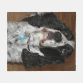 Couverture Polaire English Springer Spaniel Pet Photo (Devant (Horizontal))