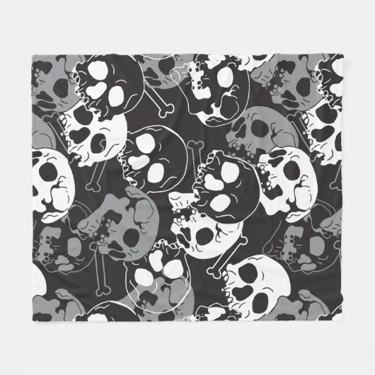 Couverture Polaire Enigme Ethérée : conception complexe du crâne à mo (Devant (Horizontal))