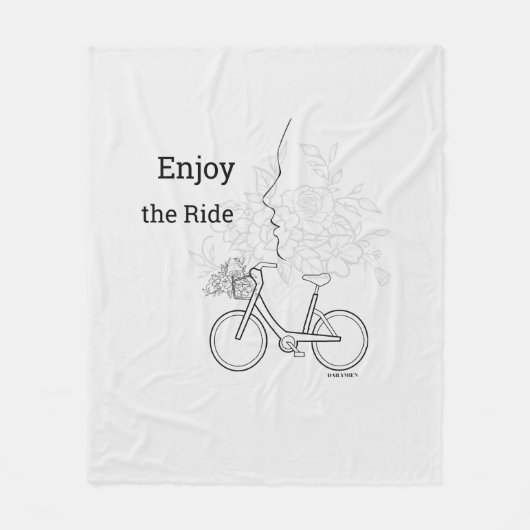 Couverture Polaire  Enjoy the Ride: Minimalist DAILYMIEN Blanket  (Devant)