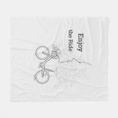 Couverture Polaire  Enjoy the Ride: Minimalist DAILYMIEN Blanket  (Devant (Horizontal))