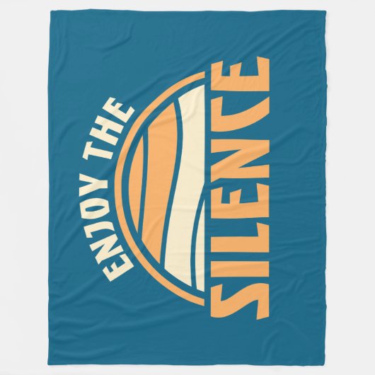 Couverture Polaire Enjoy The Silence Quote Peace Quiet Introvert Fun (Devant)