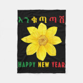 Couverture Polaire Enkuh Adey Abeba, Happy New Year, Ethioan Eritrean (Devant)
