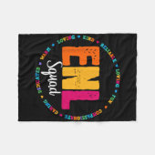 Couverture Polaire Enl Squad Teacher English New Language Squad Team  (Devant (Horizontal))