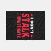 Couverture Polaire Enquêteur paranormal Je ne m'arrête pas (Devant (Horizontal))