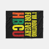 Couverture Polaire Enracinement Pour Chaque Hbcu Black History Colleg (Devant (Horizontal))