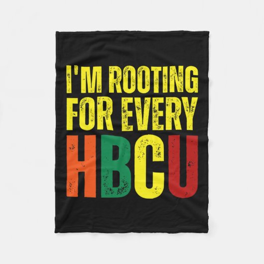 Couverture Polaire Enracinement Pour Chaque Hbcu Black History Colleg (Devant)