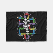 Couverture Polaire Enseignant Autisme Accepter Comprendre (Devant (Horizontal))