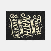 Couverture Polaire Enseignant Courant En Math Et Sarcasme Enseignant (Devant (Horizontal))