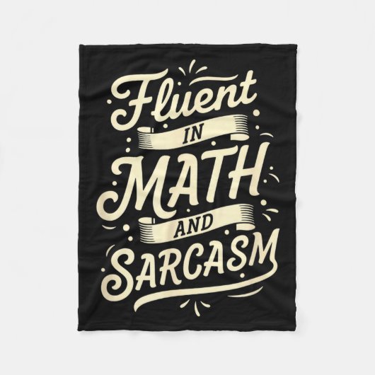 Couverture Polaire Enseignant Courant En Math Et Sarcasme Enseignant (Devant)