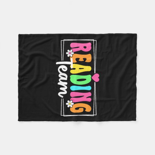 Couverture Polaire Enseignant De L'Équipe De Lecture Retour À L'École (Devant (Horizontal))