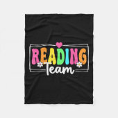 Couverture Polaire Enseignant De L'Équipe De Lecture Retour À L'École (Devant)