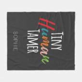 Couverture Polaire Enseignant de maternelle minuscule Tamer humain pe (Devant (Horizontal))