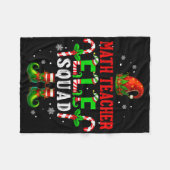 Couverture Polaire Enseignant en maths Elfe Équipe Xmas Chapeau d'elf (Devant (Horizontal))