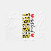 Couverture Polaire Enseignant L'art le plus aimé Enseignant (Devant (Horizontal))
